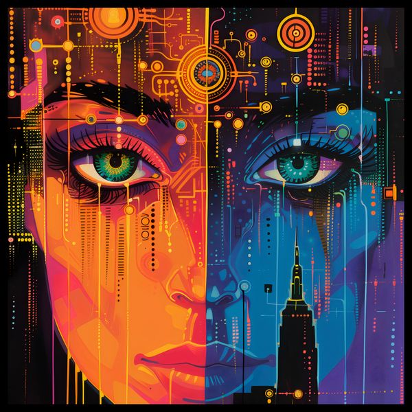 Plakat 50x50cm Cyfrowa Psyche zdjęcie 2