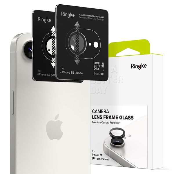 OSŁONA APARATU RINGKE CAMERA FRAME PROTECTOR 2-PACK IPHONE 16E / 17E BLACK zdjęcie 1