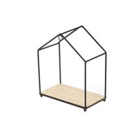 Zestaw 3 półek Filaire czarny/naturalny