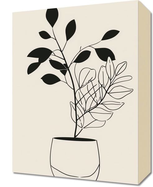 Obraz 30x40cm Prostota Doniczki zdjęcie 1