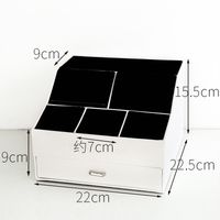 Organizer Biurowy - Kosmetyczny - Skórzany Z  Szufladą Biały