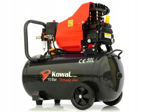 PROFESJONALNY 10Bar KOMPRESOR 50L olejowy tłokowy sprężarka pompa na Arena.pl
