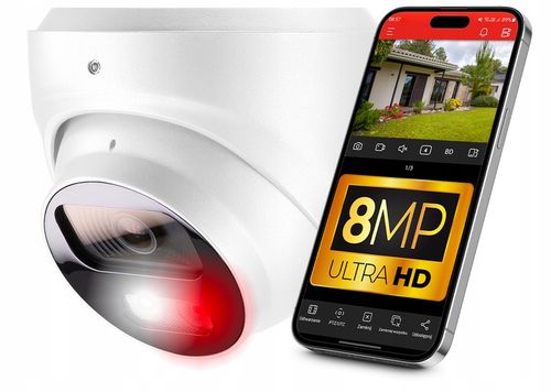 Kamera IP do Monitoringu PoE 8MPx 4K 3840x2160p na Arena.pl