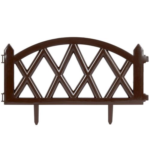 Płotek ogrodowy brązowy 49x30 cm na Arena.pl