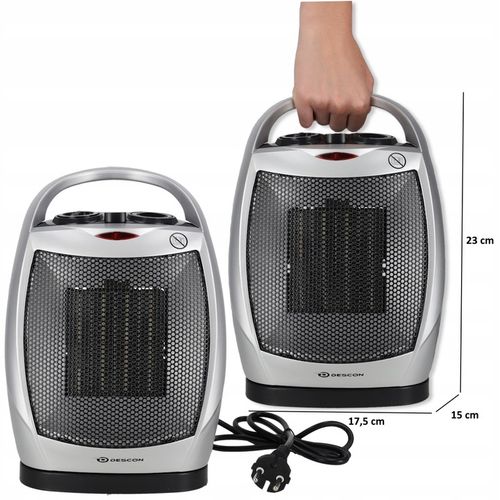 TERMOWENTYLATOR FARELKA GRZEJNIK ELEKTRYCZNY CERAMICZNY Z TERMOSTATEM na Arena.pl