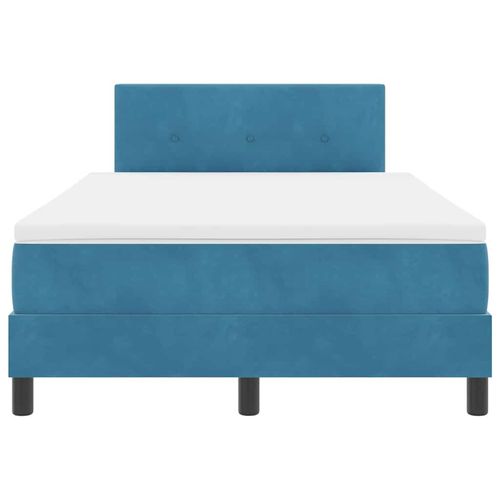 Łóżko sprężynowe z materacem Niebieski 120 x 190 cm Aksamit na Arena.pl