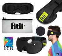 OPASKA NA OCZY DO SPANIA 3D Maska Zaciemniająca Regulowana MEMORY CZARNA