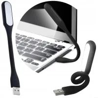 Lampka silikonowa usb do laptopa led mocna giętka turystyczna komputerowa