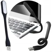 Lampka silikonowa usb do laptopa led mocna giętka turystyczna komputerowa