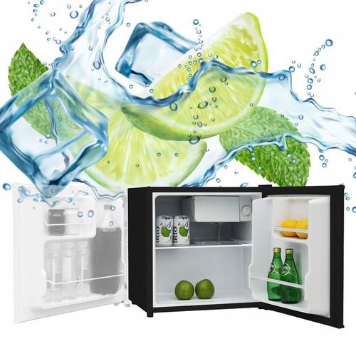 MINI LODÓWKA MAŁA PODBLATOWA zamrażarka CHŁODZIARKA SREBRNA hotelowa na Arena.pl