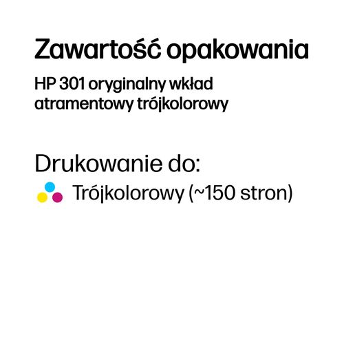 Tusz HP 301 Color na Arena.pl