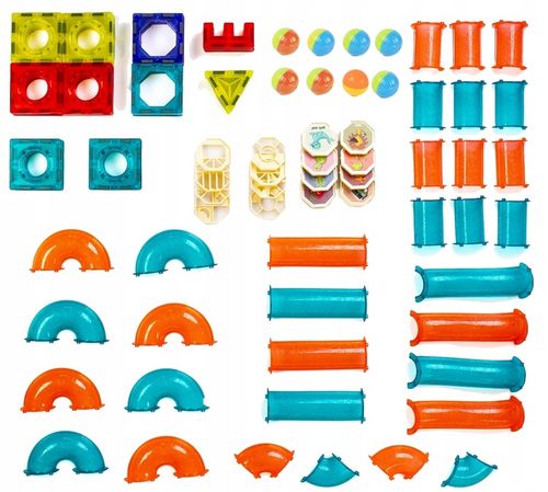 ZESTAW KREATYWNE KLOCKI MAGNETYCZNE DLA DZIECI TOR 96EL KULODROM PREZENT na Arena.pl