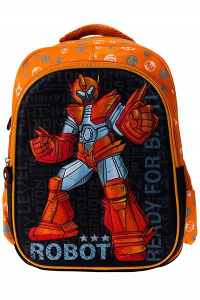 PLECAK SZKOLNY 20L przedszkolny robot transformers CZARNY DO SZKOŁY 3D zdjęcie 5