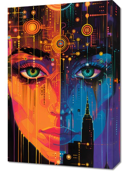 Obraz 40x60cm Cyfrowa Psyche zdjęcie 1