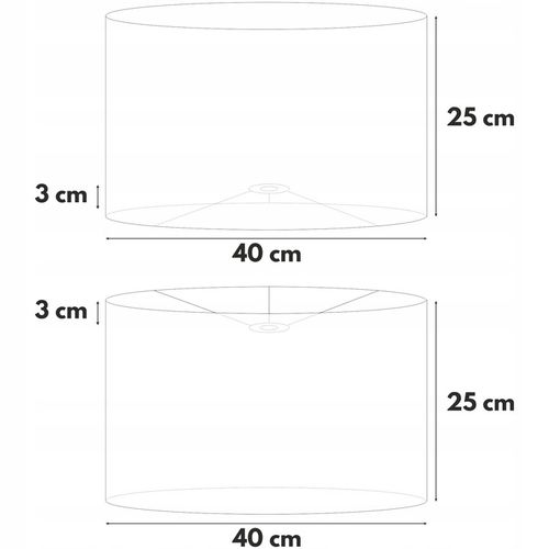 NOWOCZESNY Abażur 40 cm BRĄZOWY klosz na Arena.pl