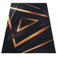Dywan BLACK and GOLD N 03 60 x 100 cm czarny