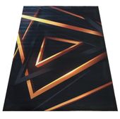 Dywan BLACK and GOLD N 03 60 x 100 cm czarny