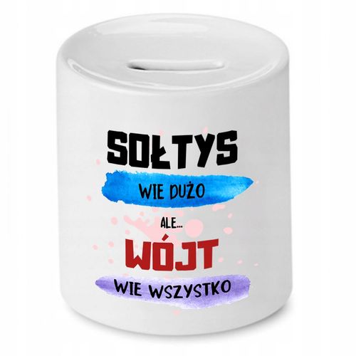 Skarbonka Prezent Dla Wójta Wójt Wie Wszystko Z Nadrukiem Ze Zdjęciem na Arena.pl