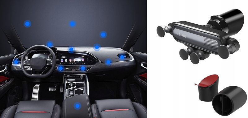 Uchwyt samochodowy grawitacyjny zdjęcie 6