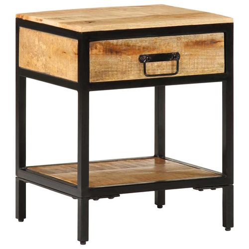 Szafka Nocna Brązowy 40 x 35 x 50 cm Lite drewno mango na Arena.pl