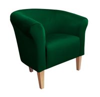 Fotel Milo nogi 20cm buk zieleń butelkowa MG25