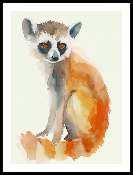 Plakat 40x55cm Lemurek zdjęcie 3