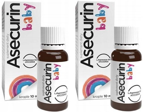 2x Asecurin Baby krople probiotyk dla dzieci 10ml zdjęcie 1