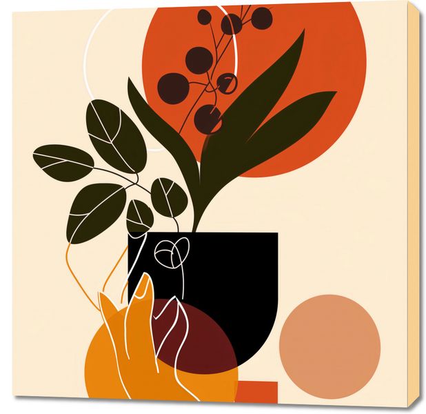 Obraz 90x90cm Dotyk Naturalności zdjęcie 1