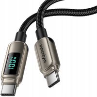 innostyle kabel z wyświetlaczem usb-c szybkie ładowanie usb typ c 100w 1m