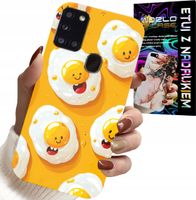 ETUI DO SAMSUNG GALAXY A21s - SŁODKIE UŚMIECHNIĘTE JAJKA CASE + FOLIA