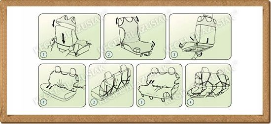 Pokrowce koszulki 3 miejsca do Iveco Daily zdjęcie 5