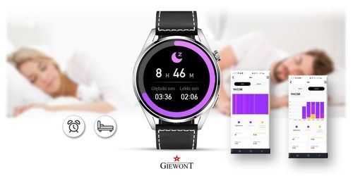 Smartwatch Giewont Vertex SmartCall GW450-5 Silver/Carbon Leather na Arena.pl