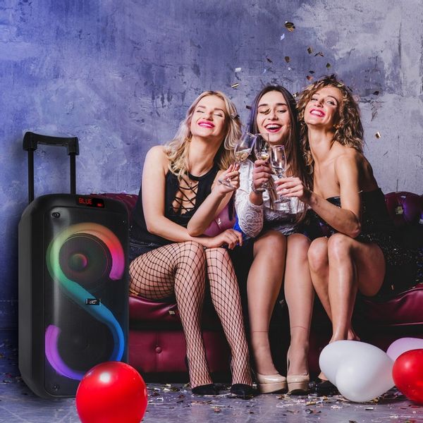 DUŻY GŁOŚNIK BEZPRZEWODOWY BLUETOOTH PARTYBOX USB KOLUMNA XXL KARAOKE zdjęcie 4