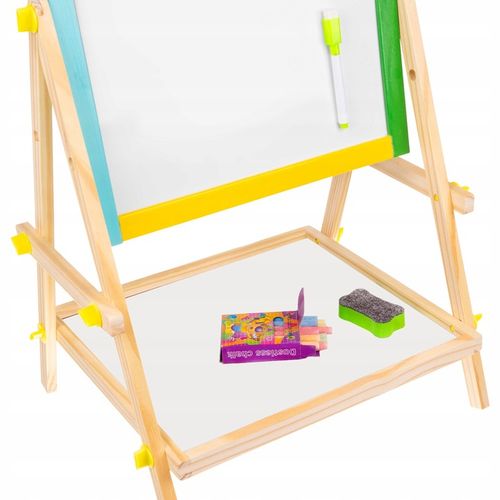 Tablica Magnetyczna Obrotowa Kredowa Dwustronna dla Dzieci Suchościeralna na Arena.pl