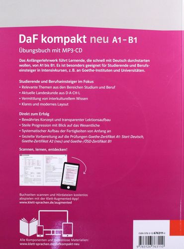 DaF kompakt neu A1-B1 Ubungsbuch mit MP3-CD na Arena.pl