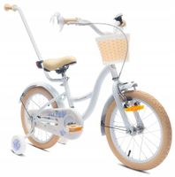 Rower dziecięcy SUN BABY Flower 16 cali Niebieski