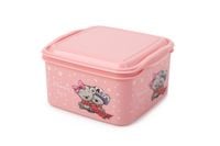 Pojemnik dla dzieci Lunchbox na jedzenie zabawki 1,4L BPA Free różowy miś