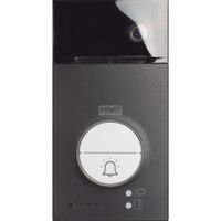 Czarny panel zewnętrzny N/T wideo Linia 3000 z kamerą szerokokątną i czytnikiem RFID Legrand 343093