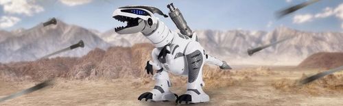OGROMNY DINOZAUR STEROWANY T-REX ROBOT INTERAKTYWNY STRZELA TAŃCZY na Arena.pl