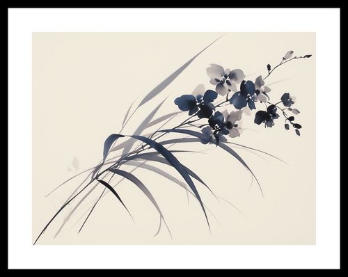 Plakat 40x30cm Orchidea w Sepii na Arena.pl