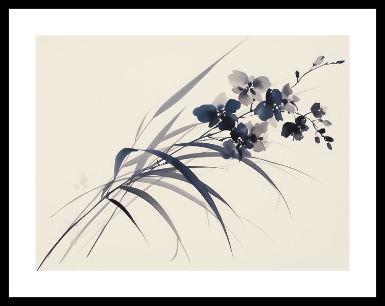Plakat 40x30cm Orchidea w Sepii zdjęcie 3