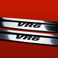 Listwa progowa VOLKSWAGEN CORRADO  VR6 Stal nierdzewna 304 połysk z czarnym