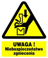 ZOO-58 ZNAK BHP      Niebezpieczeństwo zgniecenia