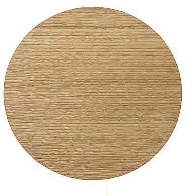 Drewniana lampa ścienna Minimal 9377 okrągły kinkiet z włącznikiem zdjęcie 2