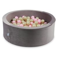 Suchy basen z piłeczkami 200 sztuk 90x30 Velvet lila (jasnozłote, jasnoróżowe)