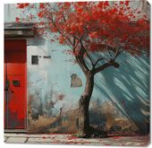 Obraz 100x100cm Widok Na Dawne