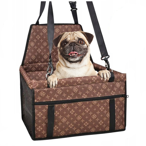 Transporter Dla Psa Do Auta - Brązowy Fotelik Podróżny na Arena.pl