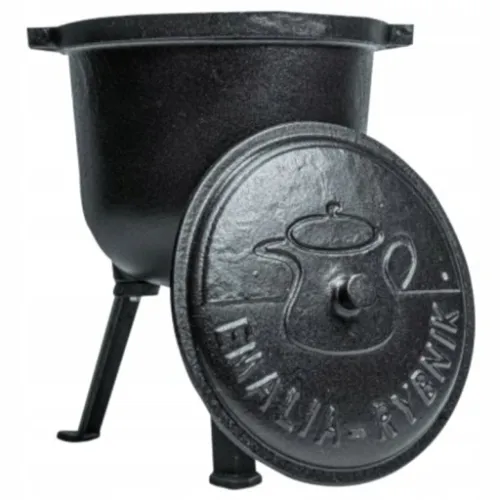 KOCIOŁEK ŻELIWNY GARNEK MYŚLIWSKI CIĘŻKI 15L + GRATIS na Arena.pl