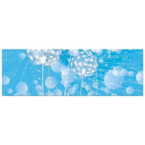 Obraz 150X50 Dmuchawce Abstrakcja Błękitne Tle na Arena.pl