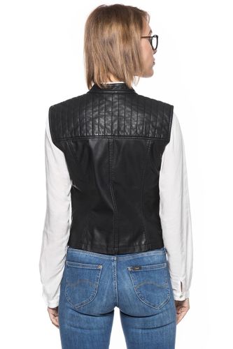 TOM TAILOR FAKELEATHER VEST RIVETS S na Arena.pl
